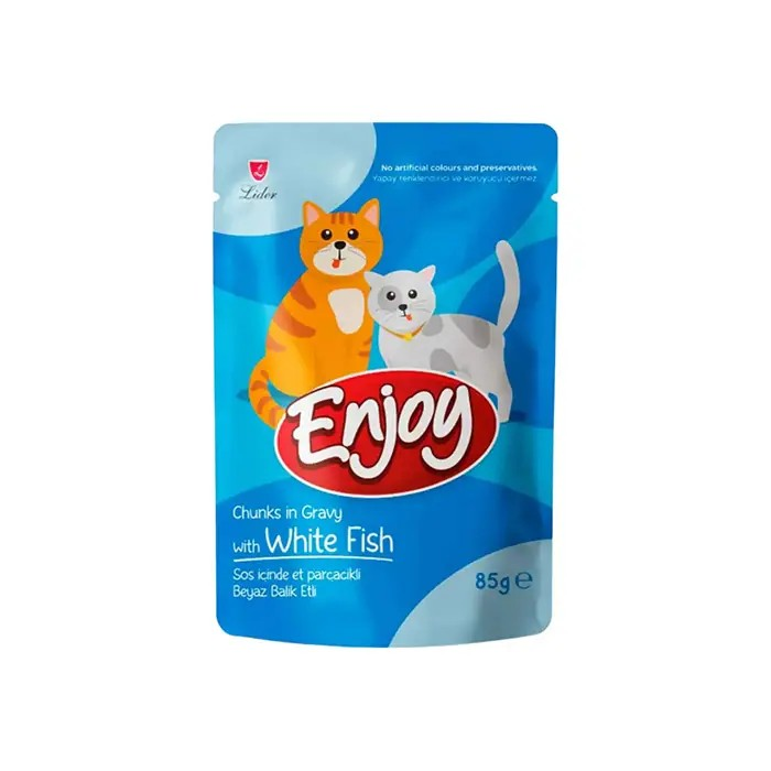 Enjoy Gravy Yaş Kedi Maması Balıklı 85 Gr