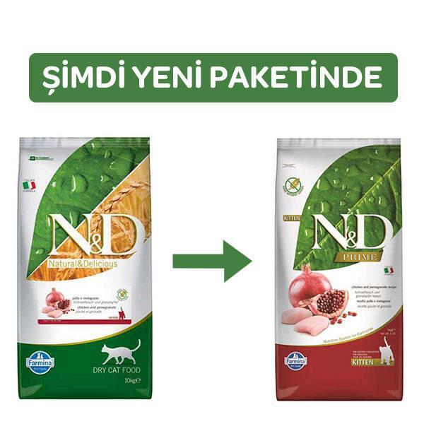 N&D Tahılsız Yavru Kedi Maması Tavuklu Narlı 10 Kg