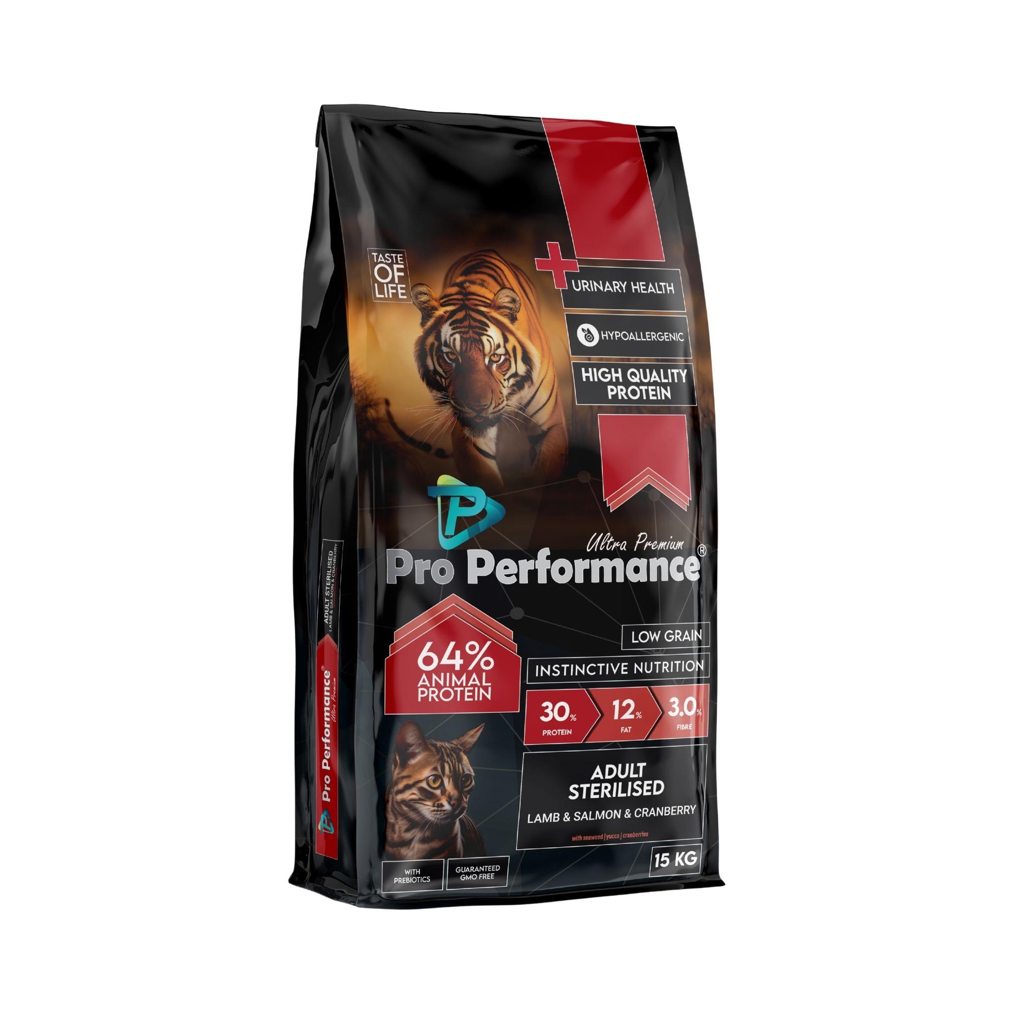 Pro Performance Kuzulu&Somonlu Kısırlaştırılmış Kedi Maması 15 Kg