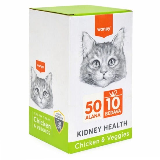 Wanpy Kidney Health Tavuk ve Sebzeli Krema Ödül 60x14gr