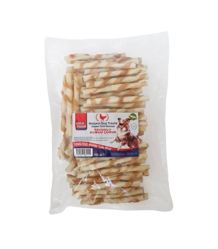 Esca Food Tavuklu Burgu Çubuk 50li 