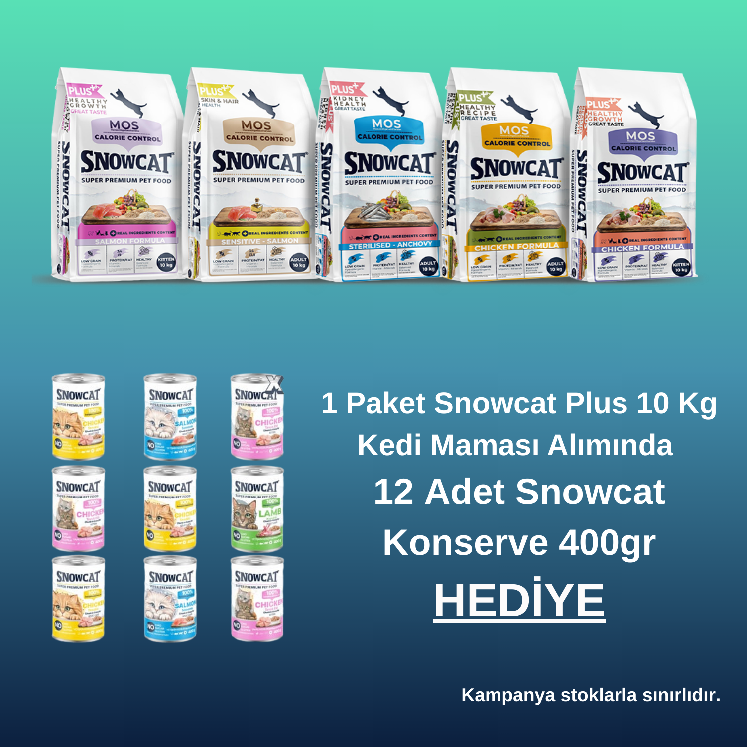 Snow Cat Plus Kampanyası - Konserve