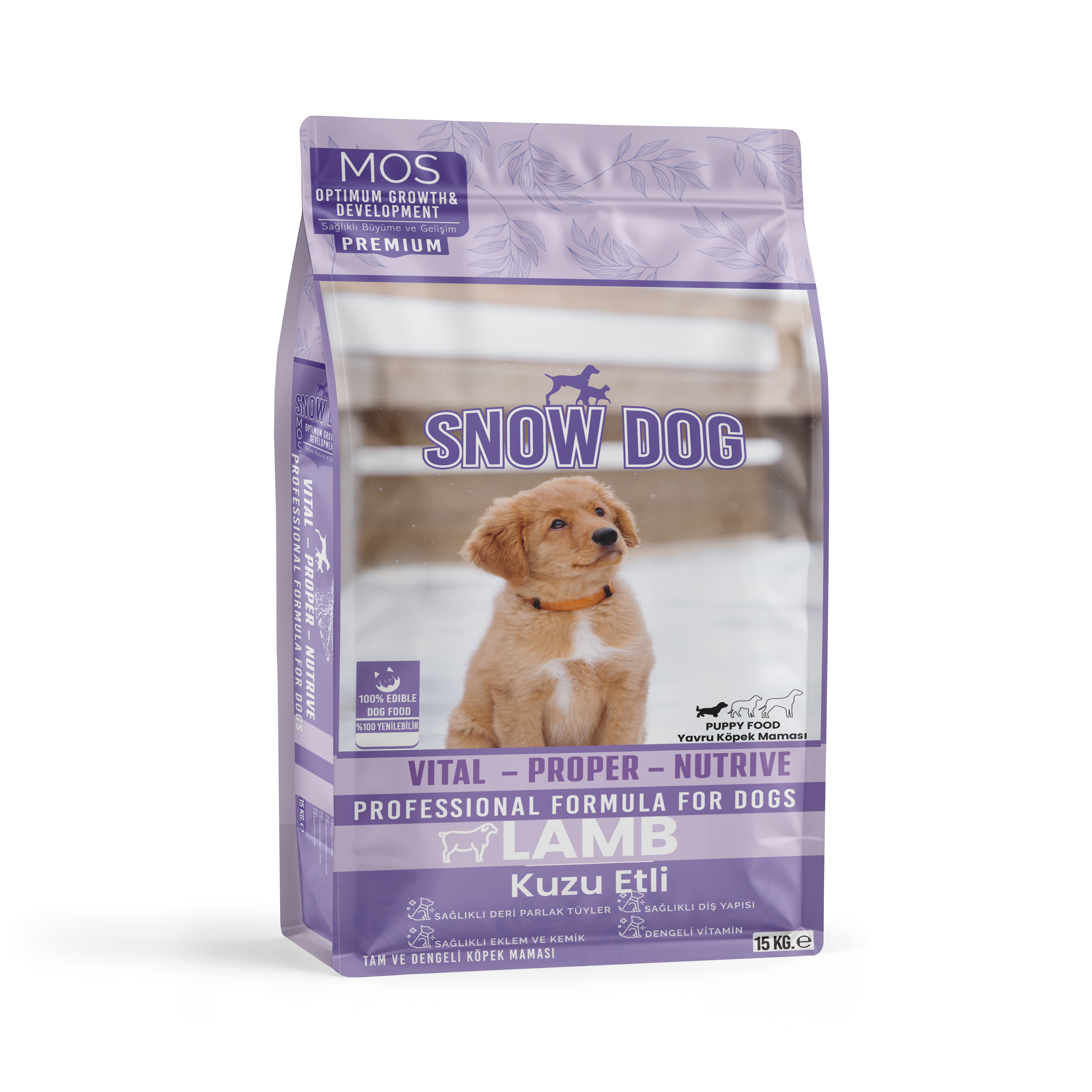 Snow Dog Yavru Köpek Maması Kuzu Etli 15 Kg