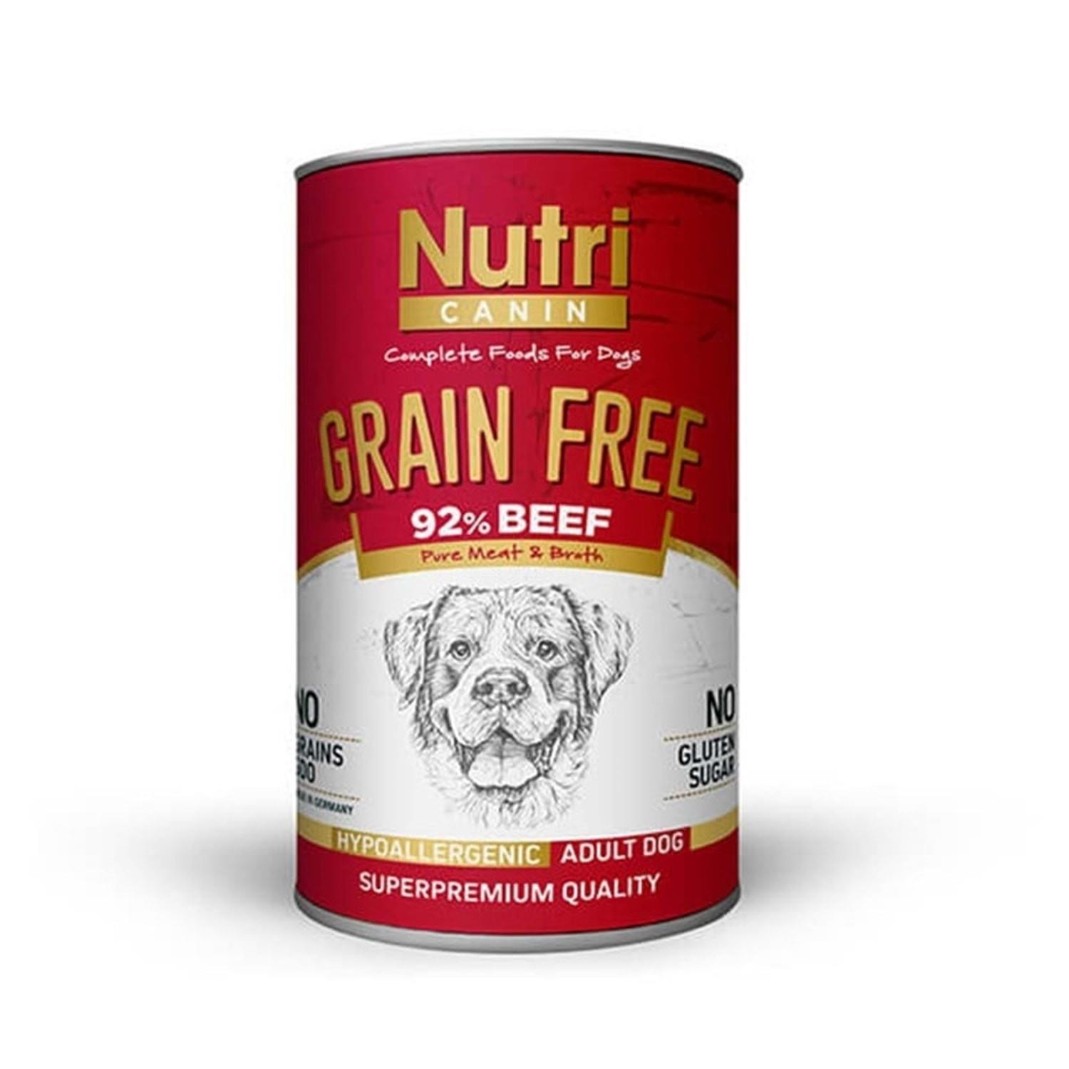 Nutri Canin Biftekli Tahılsız Köpek Konservesi 400 Gr