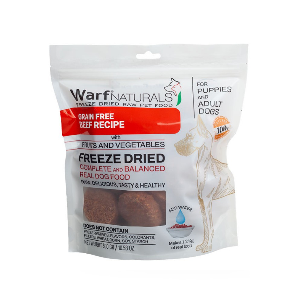 Warf Naturals Freeze Dried Dana Etli Köpek Ödül Maması 300 Gr