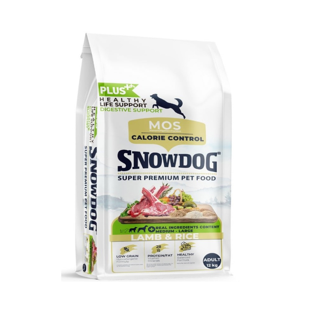 Snow Dog Plus Kuzu Etli Düşük Tahıllı Orta Büyük Irk Yetişkin Köpek Maması 12 Kg