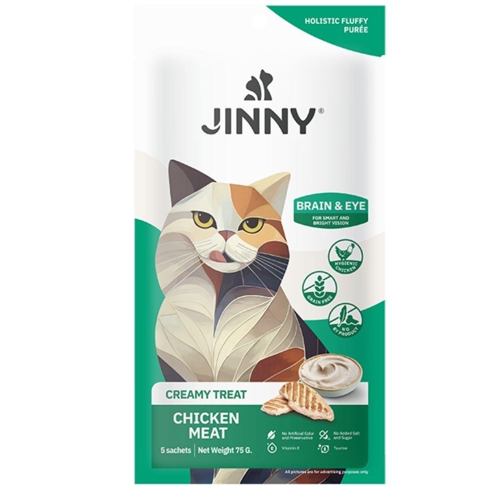 Jinny Creamy Tavuklu Sıvı Kedi Ödülü Maması 5x15 Gr
