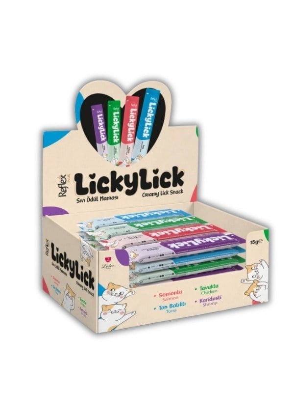Reflex Plus LickyLick Sıvı Kedi Ödül Maması Karışık 15 Gr 72'li