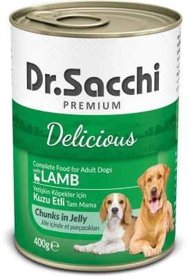 Dr.Sacchi Kuzu Etli Köpek Yaş Maması 400gr