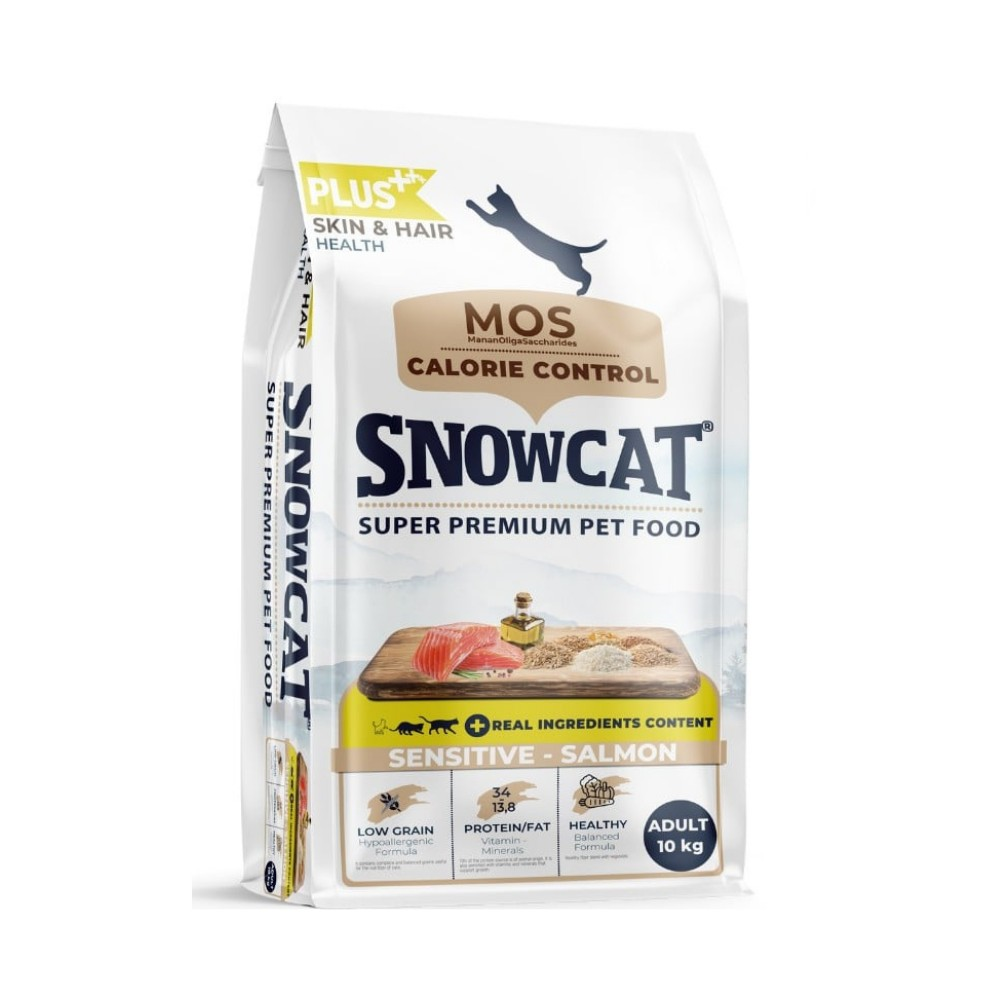 Snow Cat Plus Düşük Tahıllı Yetişkin Kedi Maması Somonlu 10 Kg