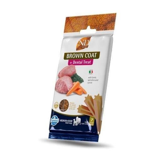 N&D Dental Treat Brown Coat Medium Maxi Köpek Ödülü 7li 60 Gr