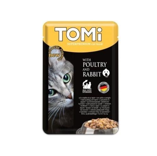 Tomi Kedi Kümes Hayvanı & Tavşan Pouch Mama 100gr