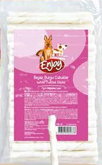 Enjoy Köpek Ödül Çubukları Beyaz Burgu Kemik 5-7 Gr 100’lü