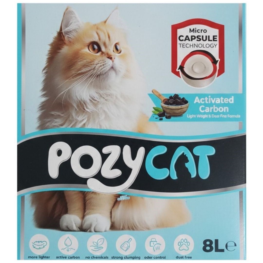 Pozy Cat Karbonlu Akıllı Kedi Kumu 8 L