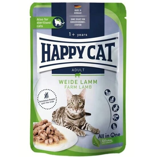 Happy Cat Kedi Yaş Maması Kuzu Etli 85 Gr