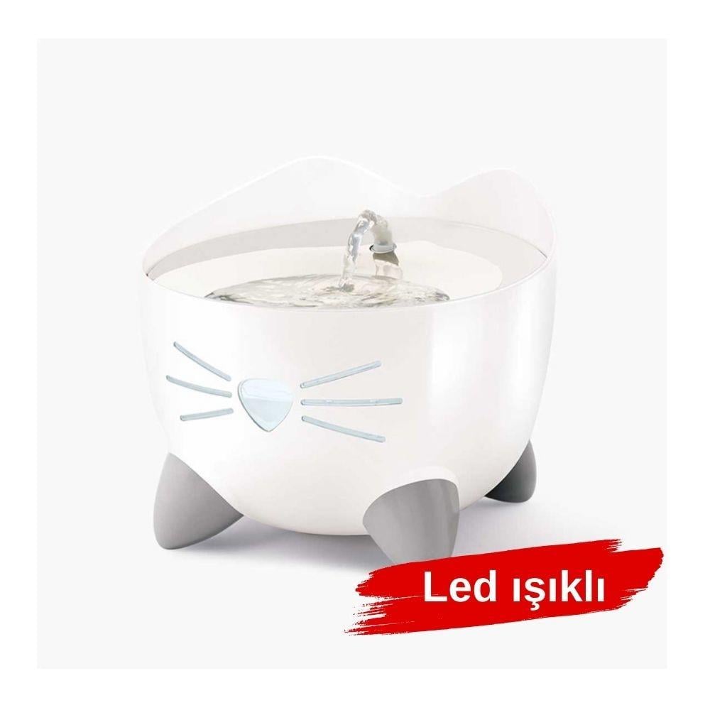 Catit Pixi Led Işıklı Çelik Hazneli Otomatik Kedi Suluğu 2 Lt