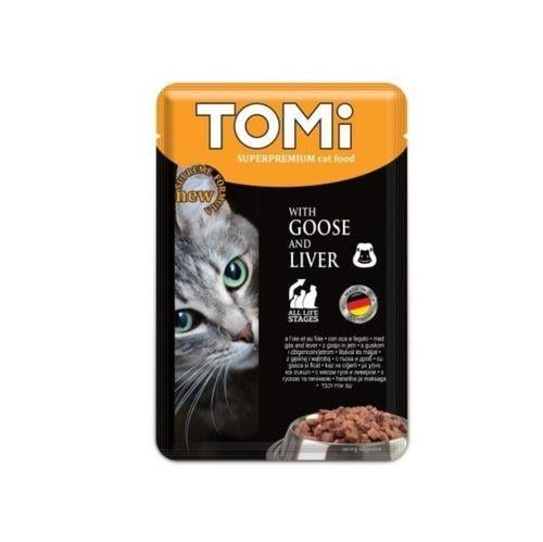 Tomi Kedi Kaz & Ciğer Pouch Mama 100gr