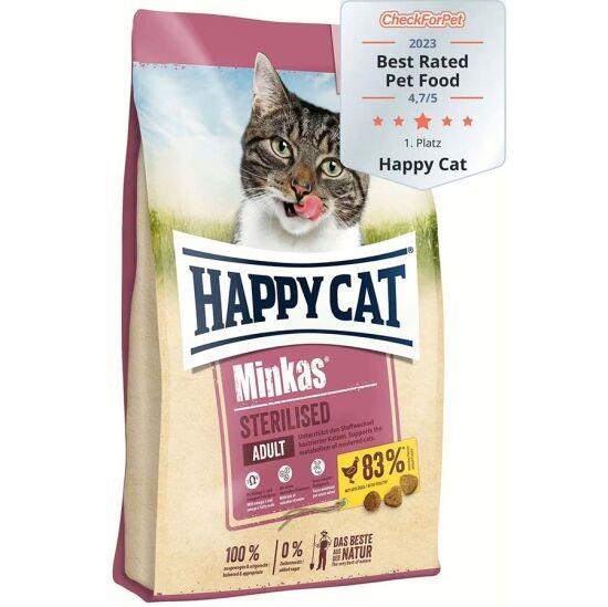 Happy Cat Minkas Sterilised Kısırlaştırılmış Tavuklu Kedi Maması 10 Kg