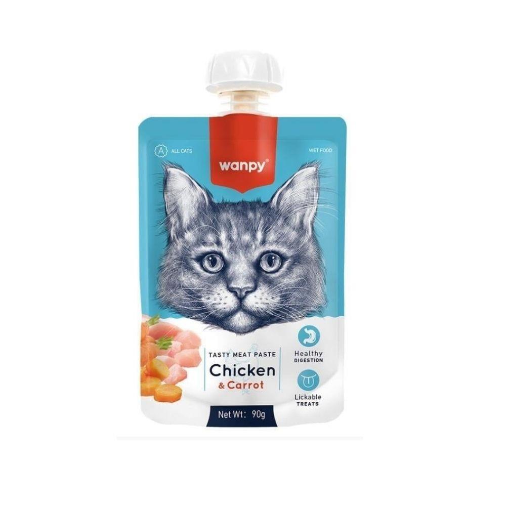 Wanpy Sıvı Kedi Ödülü Tavuklu Havuçlu 90 Gr