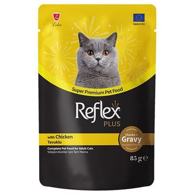 Reflex Plus Gravy Soslu Kedi Yaş Maması Tavuklu 85 Gr