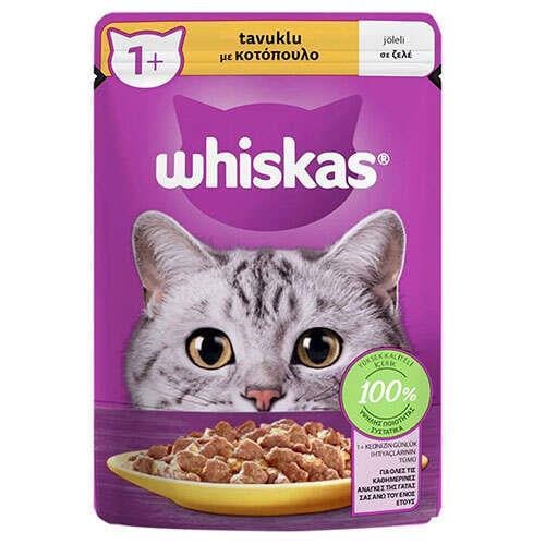 Whiskas Yaş Kedi Maması Jöleli Tavuklu 85 Gr