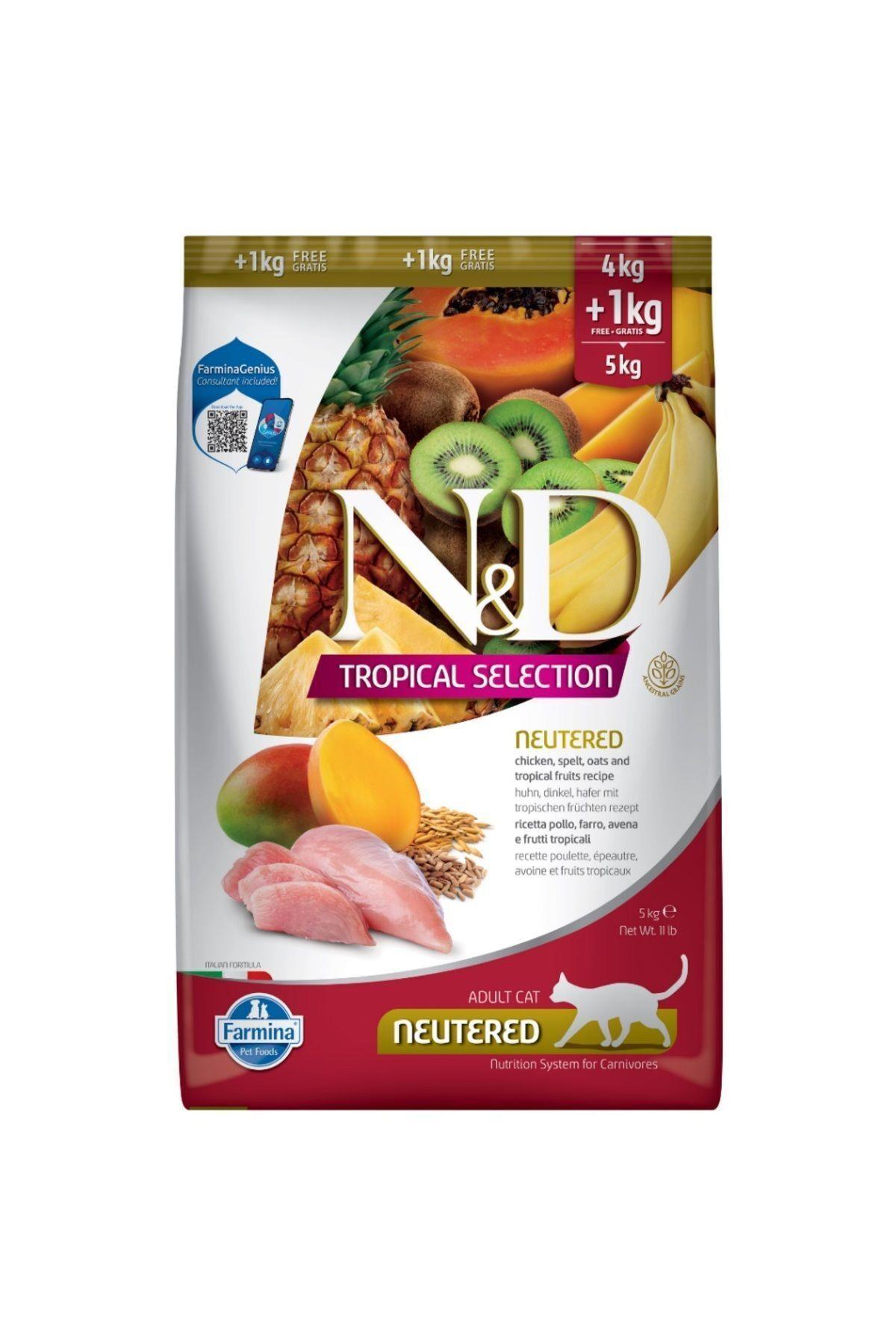 ND Tropical Selection Tavuklu Kısır Kedi Maması 5 Kg