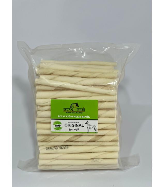 Esca Food Beyaz Burgu Çubuk Köpek Ödülü 12 Cm x 100 lü