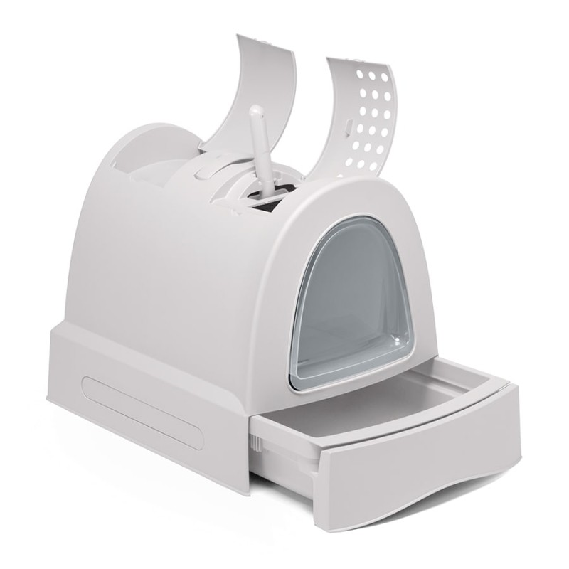 Imac Zuma Torbalı Kapalı Kedi Tuvaleti Gri 56x40x42,5cm