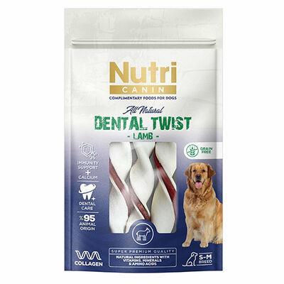 Nutri Canin Dental Twist Kuzulu Diş Sağlığı Köpek Ödülü S-M 80 Gr