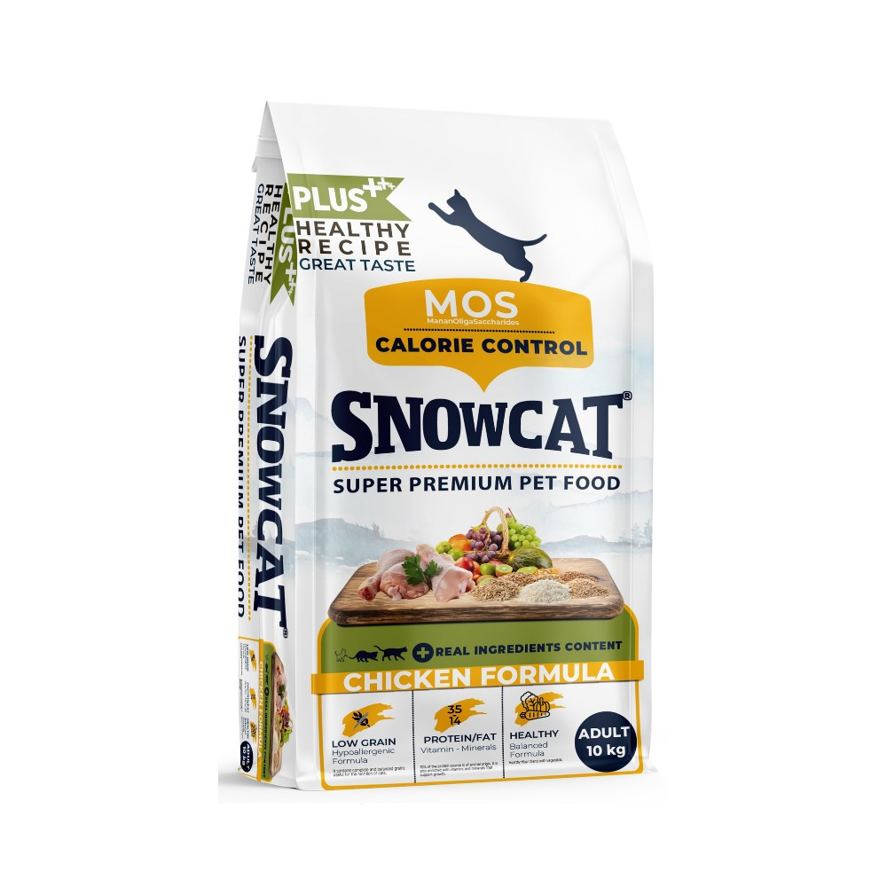 Snow Cat Plus Düşük Tahıllı Yetişkin Tavuklu Kedi Maması 10 Kg