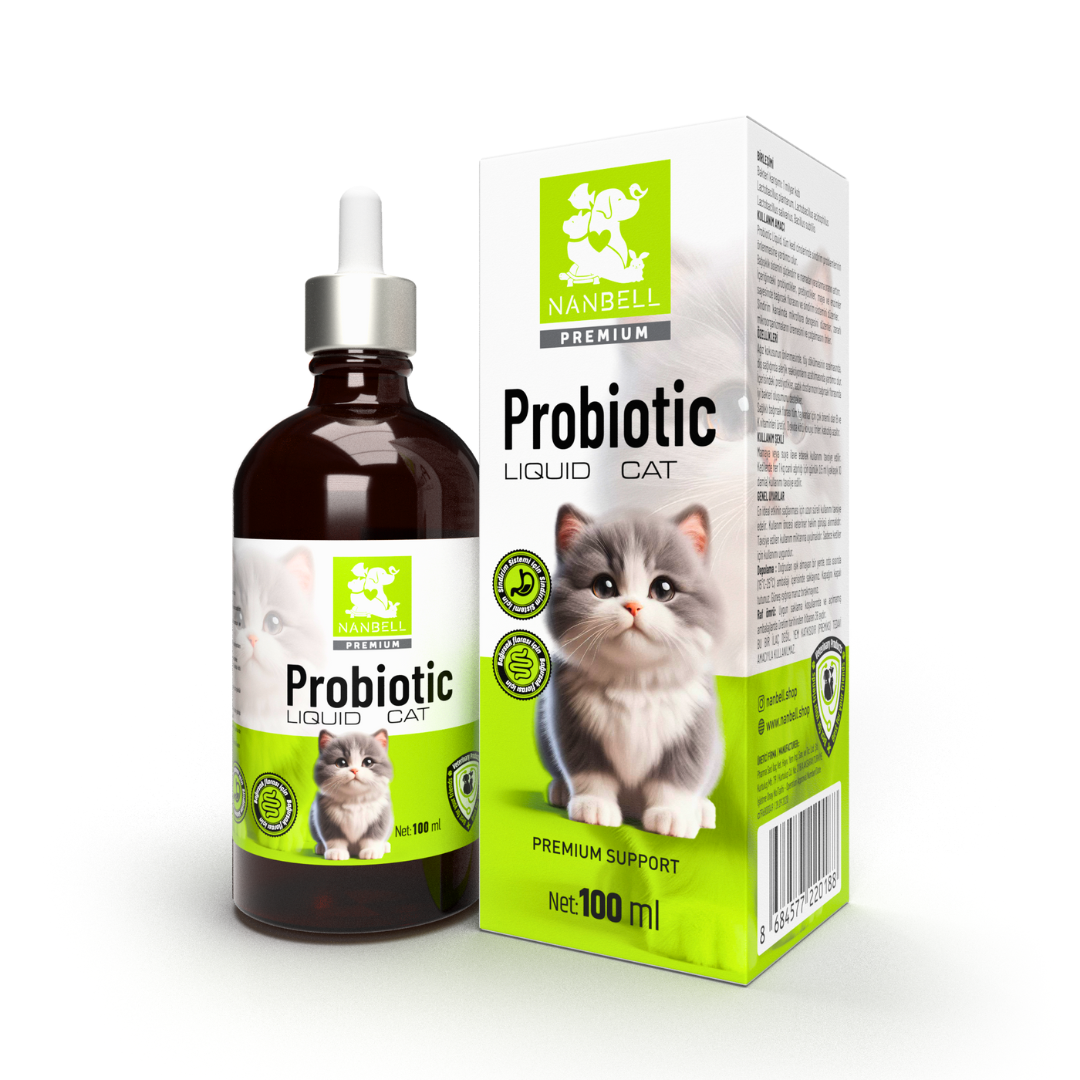 Nanbell Probiotic Liquid Kedi Probiyotik Damlası 100 ml