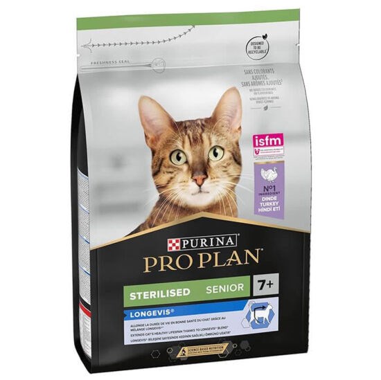 Pro Plan Kısırlaştırılmış Hindili +7 Yaşlı Kedi Maması 3 Kg