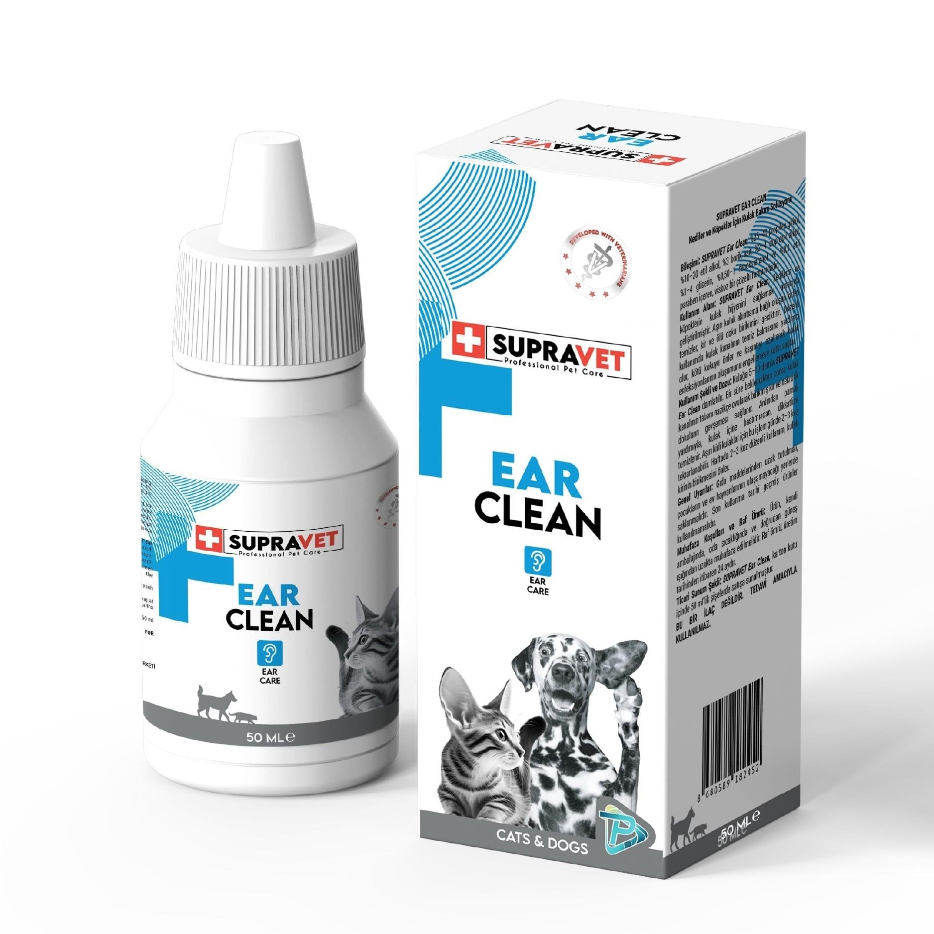 Supravet Ear Clean Kulak Temizleme Solüsyonu 50 ml