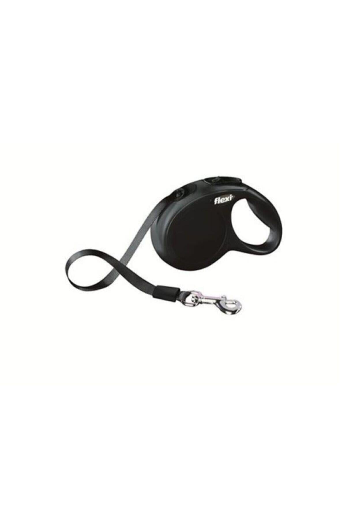 Flexi New Classic Şerit Siyah Otomatik Gezdirme Tasması M 5 m - İkizler Yem MarketFlexi New Classic Şerit Siyah Otomatik Gezdirme Tasması M 5 m
