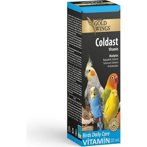 Gold Wings  Coldast Bağışıklık - Solunum Sistemi antioksidan Vitamin 20 ml  - İkizler Yem MarketGold Wings  Coldast Bağışıklık - Solunum Sistemi antioksidan Vitamin 20 ml 