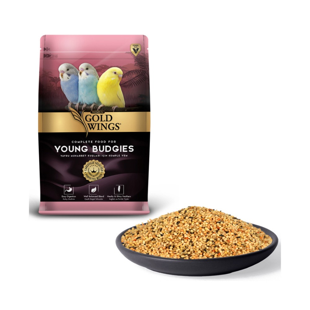 Gold Wings Premium Yavru Muhabbet Yemi 1 Kg - İkizler Yem MarketGold Wings Premium Yavru Muhabbet Yemi 1 Kg