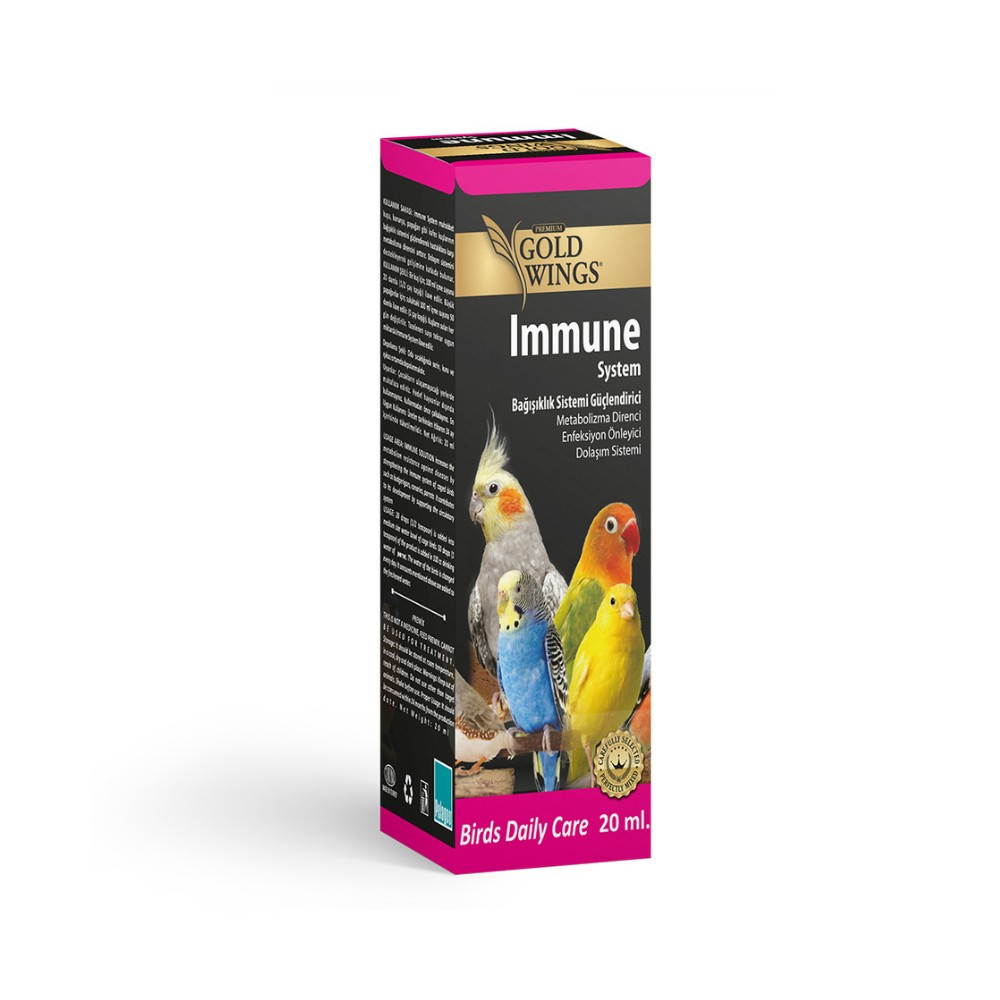 Goldwings Premium Immune (Enfeksiyon Önleyici) 20 cc - İkizler Yem MarketGoldwings Premium Immune (Enfeksiyon Önleyici) 20 cc