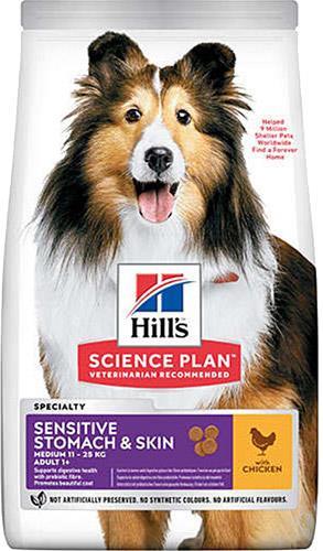 Hills Adult Sensitive Stomach Skin Chicken Köpek Maması 14 kg - İkizler Yem MarketHills Adult Sensitive Stomach Skin Chicken Köpek Maması 14 kg