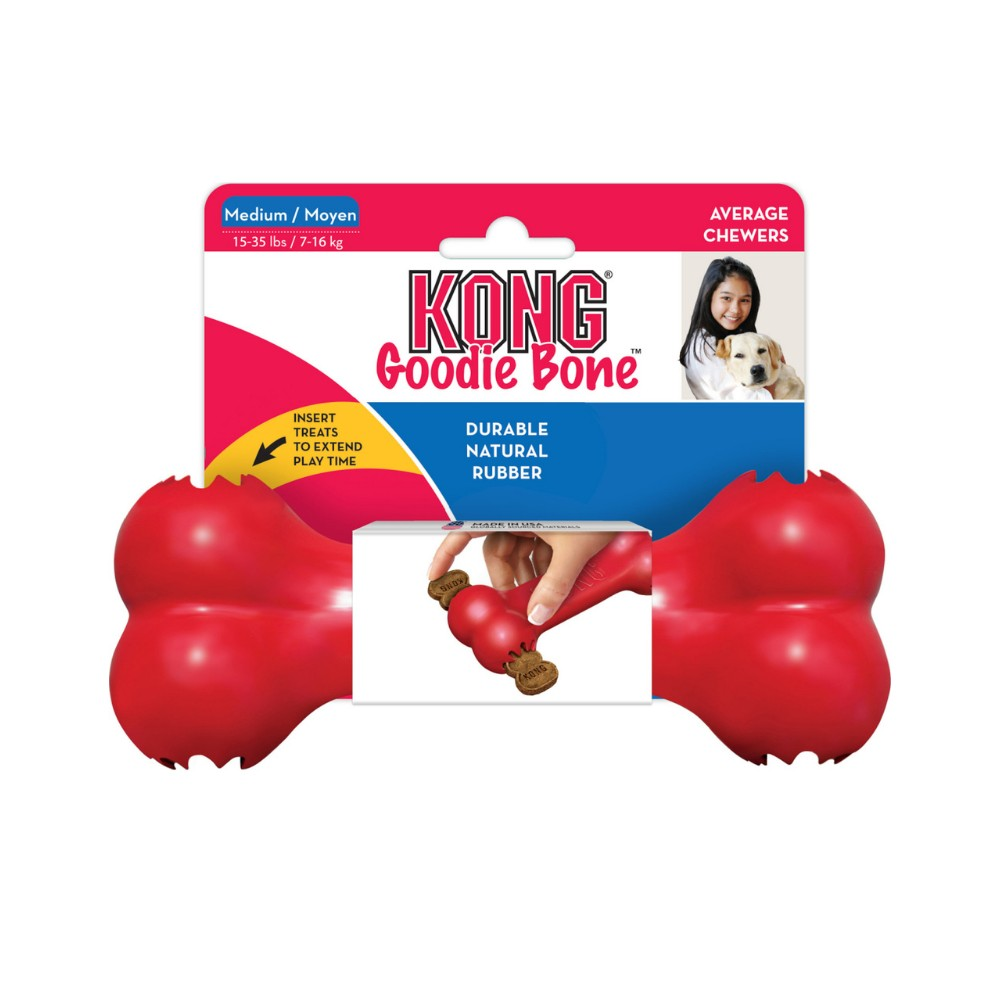 Kong Goddie Bone Kemik Şeklinde Çok Amaçlı Köpek Oyuncağı M Boy