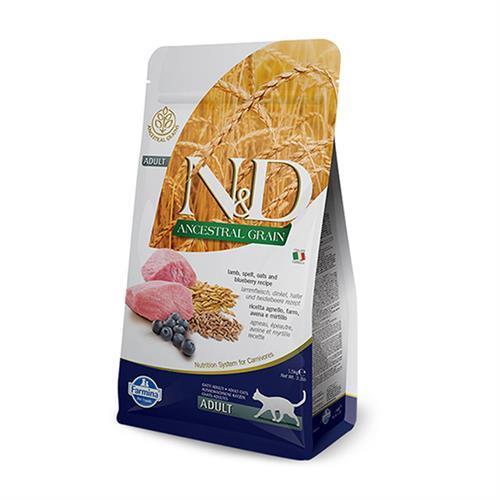 ND Düşük Tahıllı Kuzu Etli Yaban Mersinli Kedi Maması 1,5 kg - İkizler Yem MarketND Düşük Tahıllı Kuzu Etli Yaban Mersinli Kedi Maması 1,5 kg