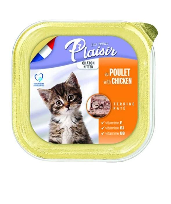 Plaisir Kitten Tavuklu Pate Yavru Kedi Konservesi 100 gr - İkizler Yem MarketPlaisir Kitten Tavuklu Pate Yavru Kedi Konservesi 100 gr