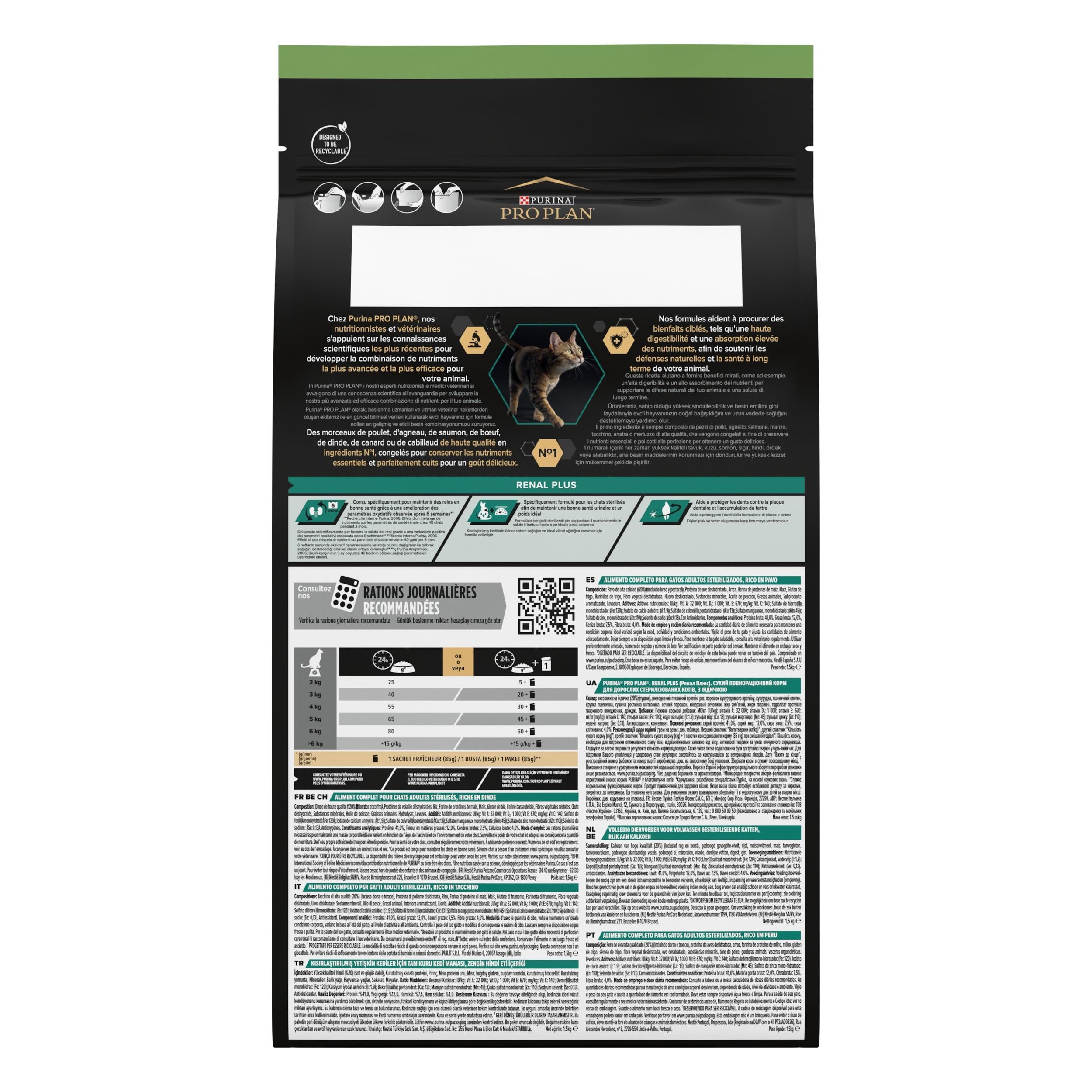 Pro Plan Hindi ve Tavuk Etli Kısırlaştırılmış Kedi Maması 3 Kg