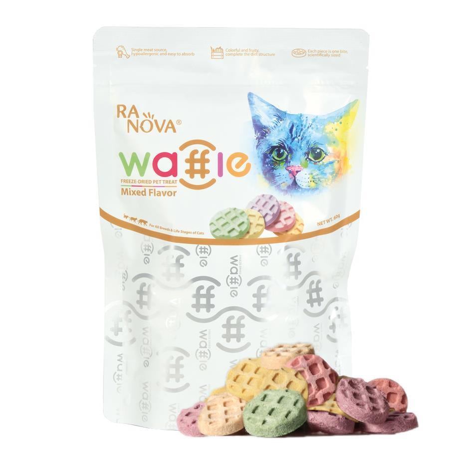 Ranova Kediler için Dondurularak Kurutulmuş Etli Waffle *60gr - İkizler Yem MarketRanova Kediler için Dondurularak Kurutulmuş Etli Waffle *60gr