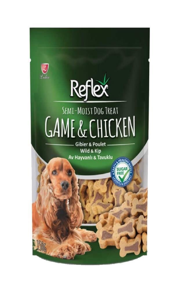 Reflex Av Hayvanı Tavuk Parçalı Küçük Irk Köpek Ödülü 150 gr - İkizler Yem MarketReflex Av Hayvanı Tavuk Parçalı Küçük Irk Köpek Ödülü 150 gr
