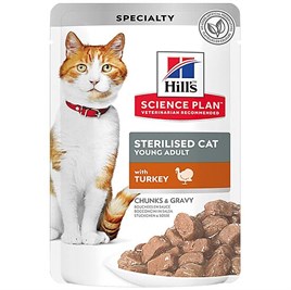Hills Hindili Kısırlaştırılmış Kedi Yaş Maması 85 Gr
