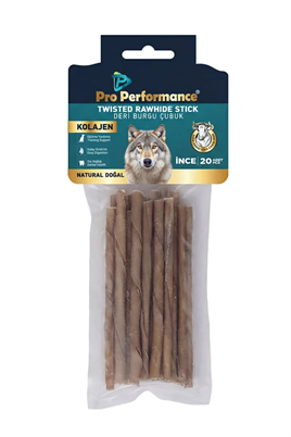 Pro Performance Deri Burgu Çubuk İnce Naturel 20li