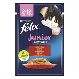 Felix Junior Sığır Etli Yaş Yavru Kedi Maması 85 Gr