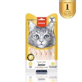 Wanpy Tavuklu&Ciğerli 7+ Yaş Kedi Krema Ödülü 5x14 g