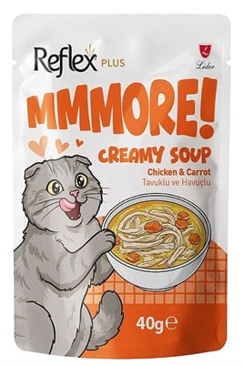 Reflex Plus Tavuklu ve Havuçlu Kremalı Kedi Çorbası 40gr