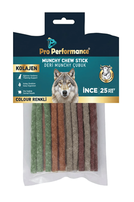 Pro Performance Munchy İnce Köpek Ödülü Renkli 25li